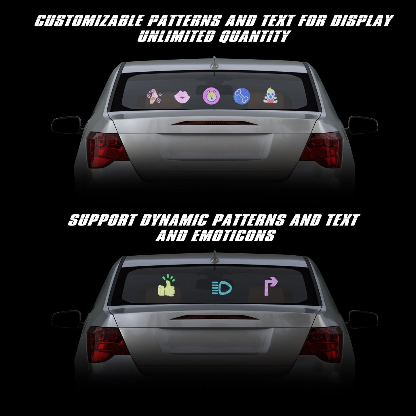 Car Emoji LED light Display